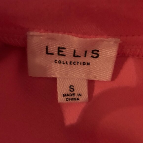 Le Lis Pink Cropped Half Zip Mock Neck Long Sleeve Top | Size Small - Picture 9 of 9